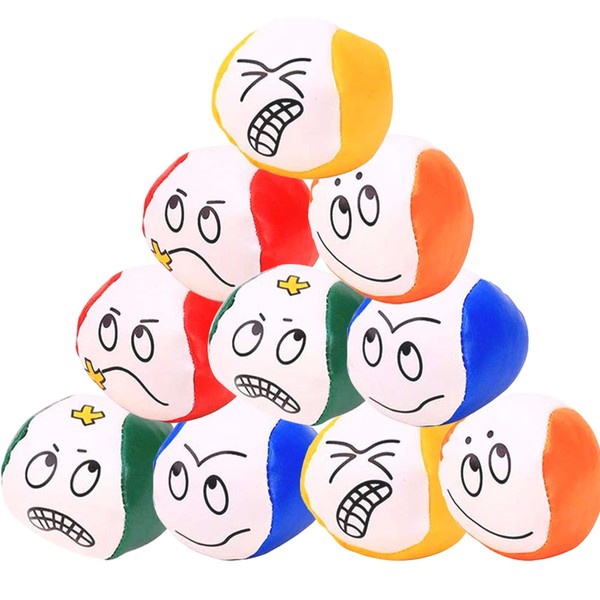 Liuer Juggling Balls Children, 10 Pieces Juggling Balls Set, Juggling