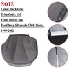 NLQR Front Driver Side Bottom Replacement Seat Cover Cloth Dark