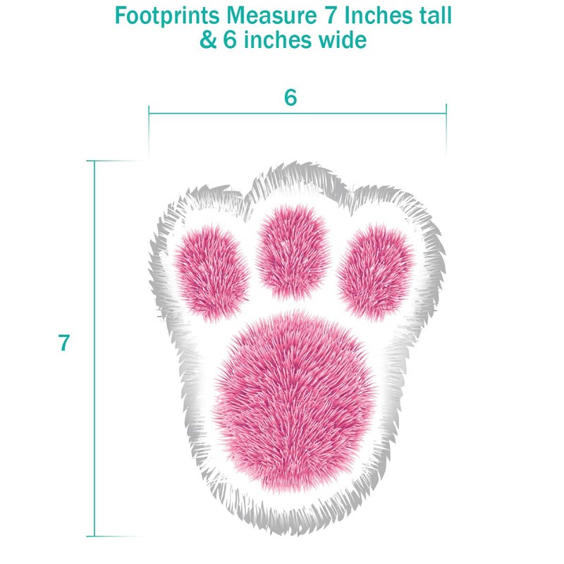 Colonel Pickles Novelties Easter Decorations Bunny Footprints Kit – 80