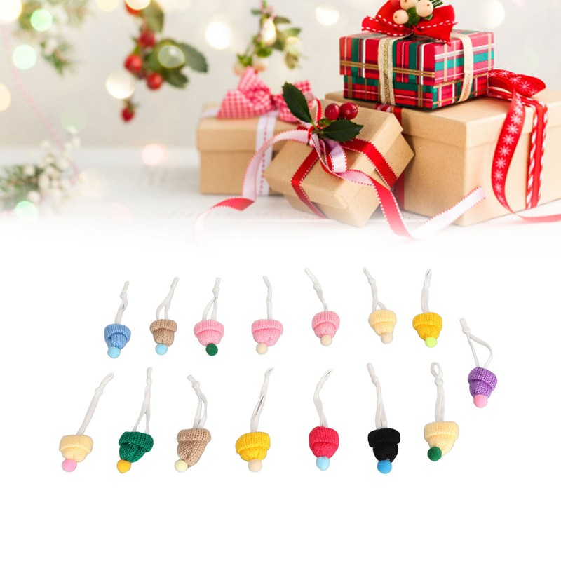 15pcs Small Christmas Knit Hats Exquisite Innovative Cute Stylish Small