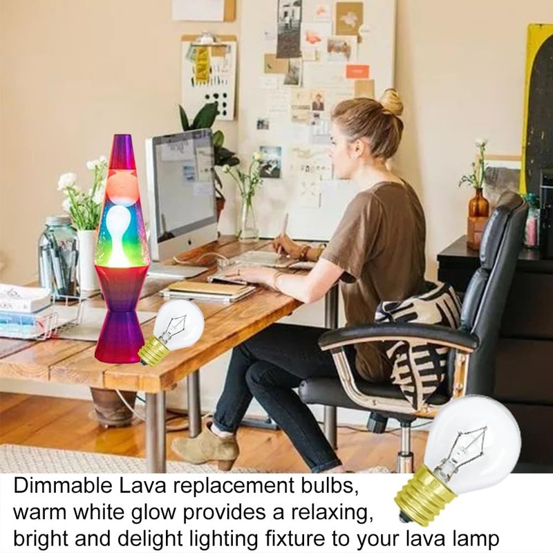 Lava Lamp Light Bulb 25W S11 E17 Base Replacement Bulbs