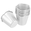 ULTECHNOVO 6pcs Mini Tart Molds Nonstick Aluminum Bakeware Pudding Cups