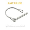 Pack of 4 Trailer Coupler Pin, Wire Lock Pin, 316