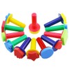 Kuqqi 12pcs Assorted EVA Sponge Painting Stamper Foam Sponge Brush