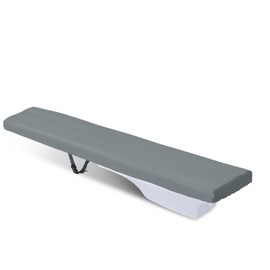 TWAKAP Pool Diving Board Cover - 600D Heavy Duty Tear Resistant Diving Board UV Protection Cover with Drawstring and Adjustable Snap Fastener, 6ft, Gray