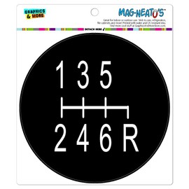 GRAPHICS & MORE 6 Speed Shift Knob Manual Transmission Automotive Car Refrigerator Locker Vinyl Magnet