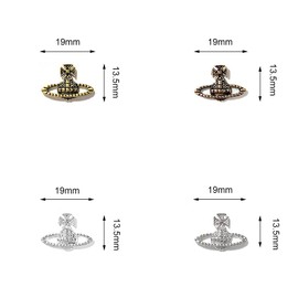 Planet Nail Charms 3D Nail Charms with Saturn Shape Planet Nail Art Charms Crystal Nail Ornament Gems Planet Nail Gems Planet Nail Rhinestones Nail Art Supplies for DIY Nail Decorations (40pcs)