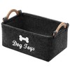 BEELUKY Dog Toy Storage, Felt Storage Box for Dog Toys,
