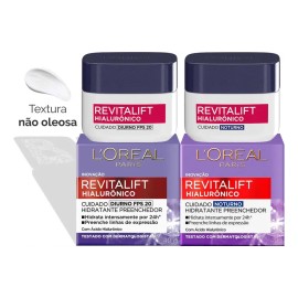 Crema hialurónica de día y noche Loréal Paris Revitalift para piel normal