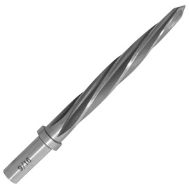 vibedor 9/16" Durable Reamer Drill Bit, M2 HSS Taper Chucking Reamer Bridge Construction, Non-Slip Shank Car Reamer for Steel, Alloy, Metal, Wood and Plastic