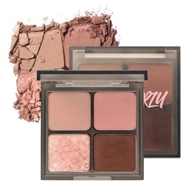 Merge Mood Fit Shadow Palette, S1 Amusing Rose, 1 pc / 머지 무드핏 섀도우 팔레트, S1어뮤징로즈, 1개
