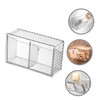 ABOOFAN Wall Mounted Cotton Swab Dispenser Dustproof Flip Lid Storage
