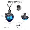 shajwo Butterfly Heart Cremation Jewelry Urn Necklaces for Ashes for