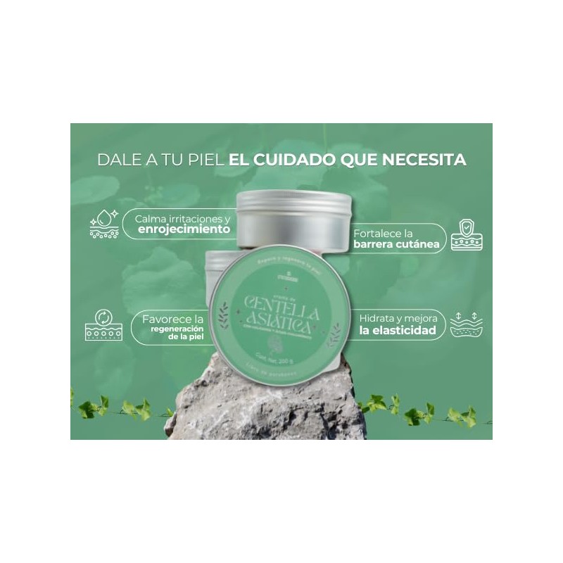 Crema de Centella Asitica con Colgeno Vegano y cido Hialurnico