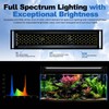 FZONE LED Aquarium Light with APP Control, Full Spectrum for