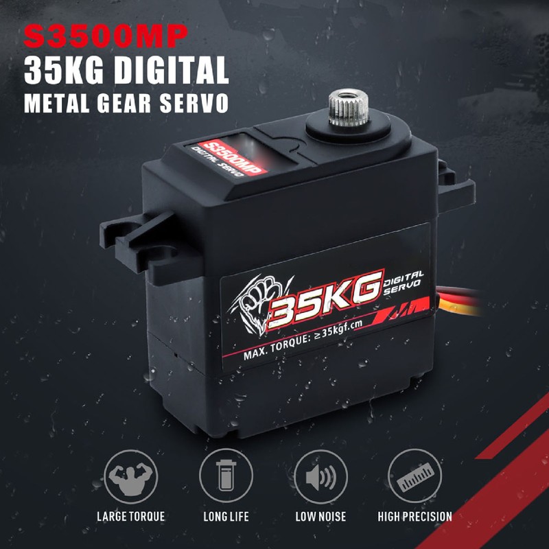 35KG Servo Motor High Precision Large Torque Low Noise RC