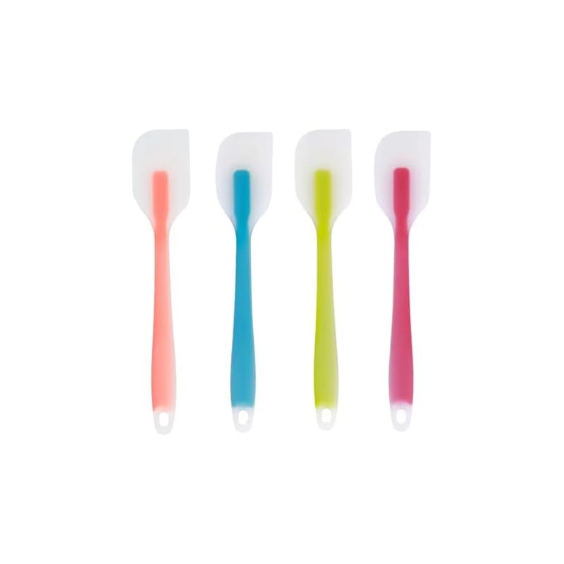 4 Espátulas Miserable Silicon Flexibles - Espatulas Silicona,Sin BPA,Resistente al