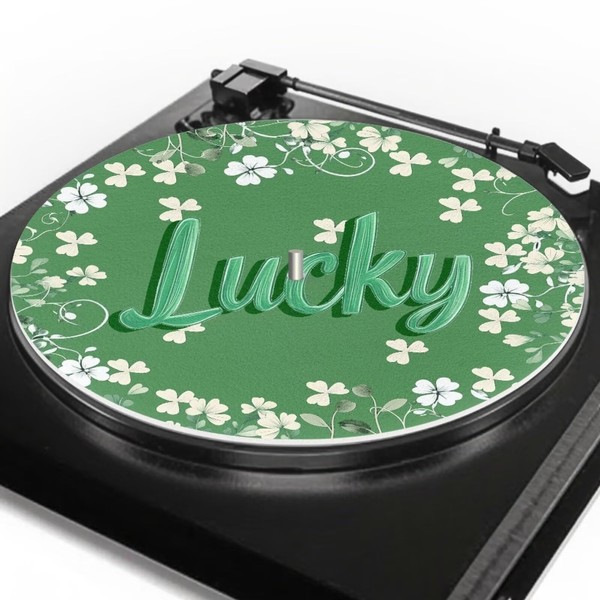 Qehuruxo Slipmatt Felt Disc for Crosley Black Velvet Cloth 1Pcs