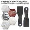 6 Pack Plastic Putty Knife Set, 2" Flexible Paint Scraper