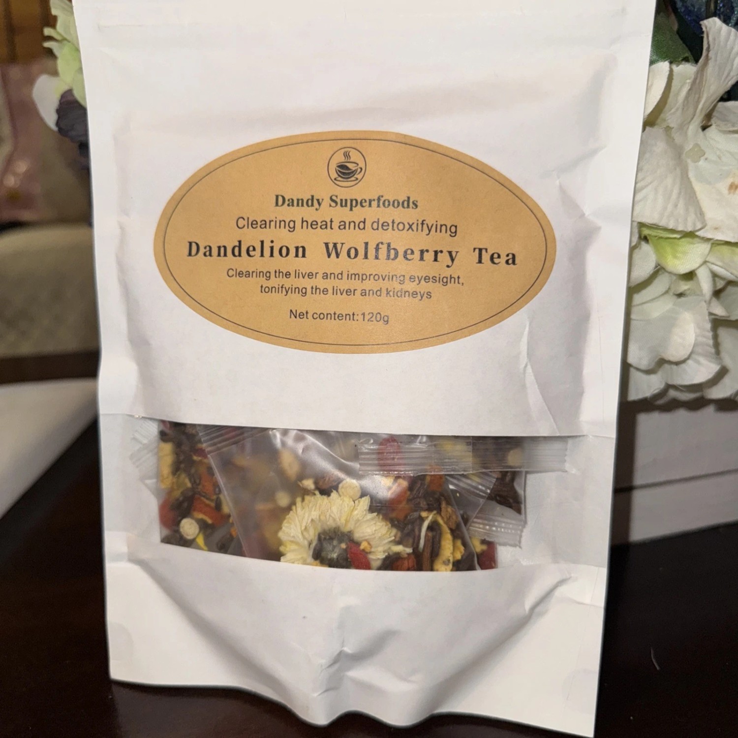 Dandy Superfoods Organic Dandelion Root Wolfberry Tea 120g- Kidneys ...