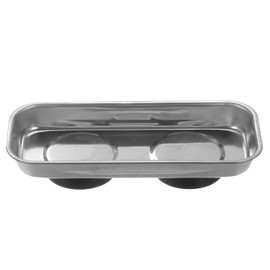HARFINGTON Square Magnetic Tray 6" x 1.02" Stainless Steel Magnet Tool Tray Parts Holder for Socket Screw Nuts Bolts Pin Washers Metal Parts
