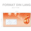 Envelopes Christmas Merry Christmas Pack of 10 Envelopes with Window