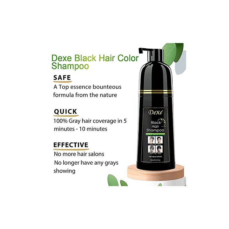 Champú para teñir el cabello Dexe de 14,1 onzas líquidas,