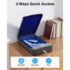 MOLICAR Gun Safe for Handgun Small Biometric Pistol Safe Fingerprint