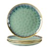 Henten Home Ceramic Dinner Plate Set, 11 Inch Porcelain Pizza,