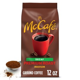 McCafe Premium Roast Decaf, Medium Roast Ground Coffee, 12 oz Bag