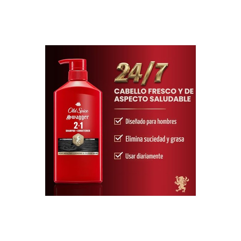 Old Spice Swagger - Champú y acondicionador 2 en 1