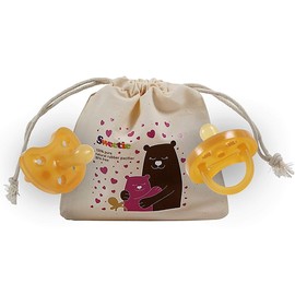 Sweetie Rubber Heart Dummy with Balanced Nipple