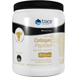 Trace Minerals- TM ANCESTRAL Péptidos de Colágeno  Sin Sabor  Apoya la Salud de Huesos, Articulaciones, Piel, Cabello, Uñas,                          