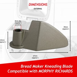 SPARES2GO Kneading Paddle Blade compatible with Morphy Richards