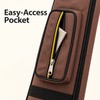 3x4 Soft Pool Cue Case for 1/2 Snooker Cues, Oxford