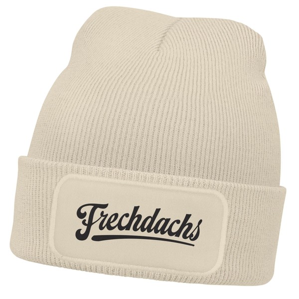 MoonWorks® Children's Winter Beanie for Girls with Patch Print Cheeky