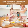Toyvile 10-Teilig Sauerteig Starter Set, 23 cm Gärkorb Rund, Gärkörbchen