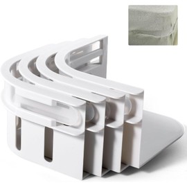 Sujetador de Sabanas de Cama, 4 Piezas Sujetadores para Sábanas (Blanco 4 Piezas)
