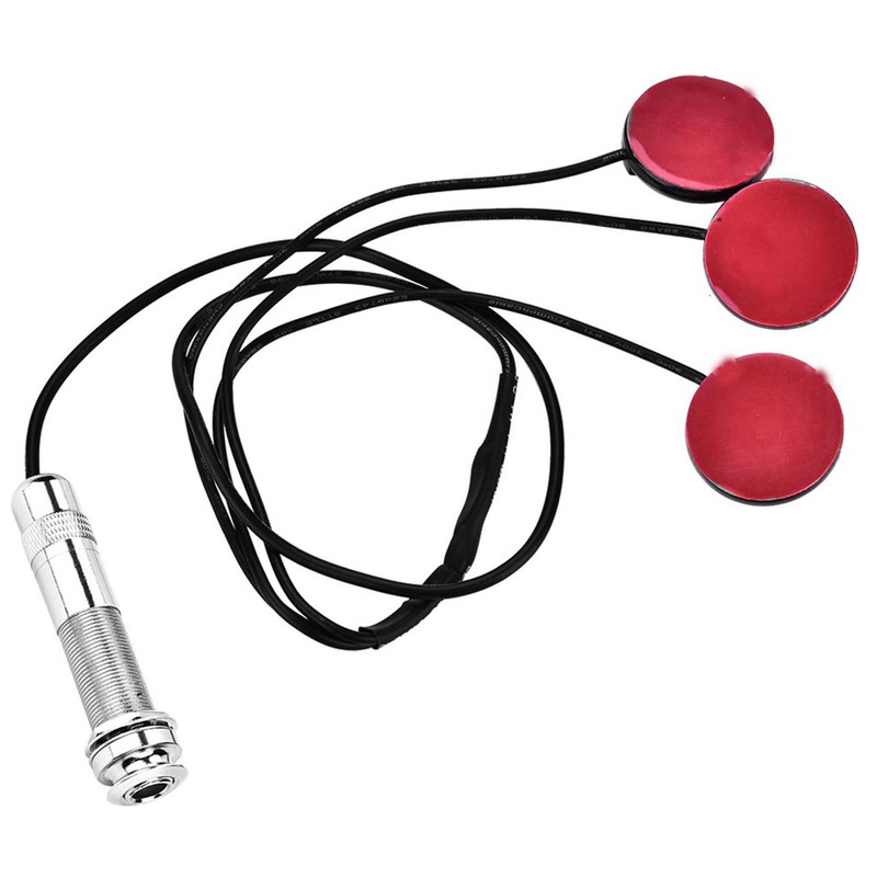 Self adhesive Piezo Transducer Microphone Pickup with Endpin Jack for