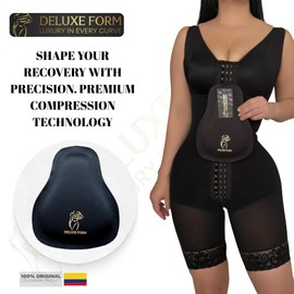 DELUXE FORM Ab Board Post Surgery – Pear-Shaped Abdominal Binder Compression Board for Tummy Tuck, Lipo Foam Support for Post Surgical Recovery, BBL Accessories, Fajas Colombianas Moldeadoras