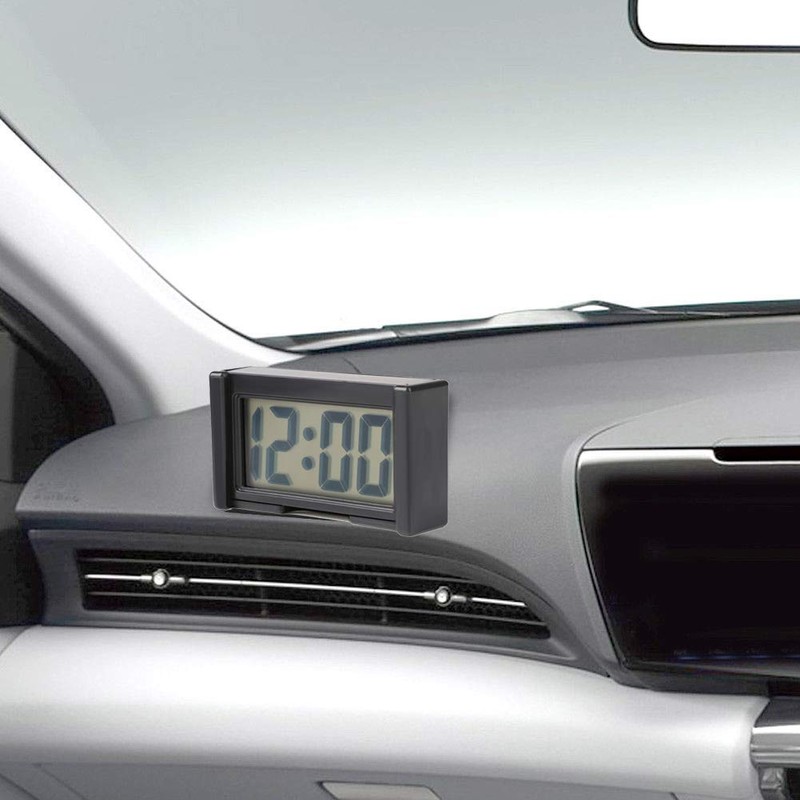 Mini Car Clock Digital Clock Interior Dashboard Vehicle Electronic Clock