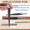 JONMON Tapered Reamer Set and Side Cutting Drill Bit, 3-13mm
