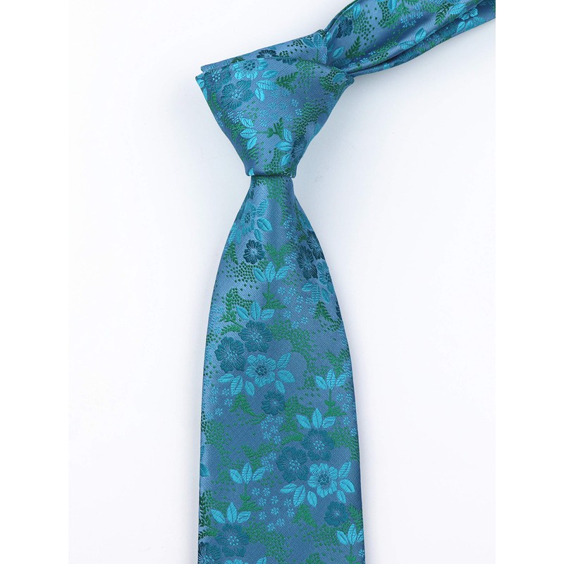 Secdtie Corbata de seda para hombre, diseño floral de lujo,