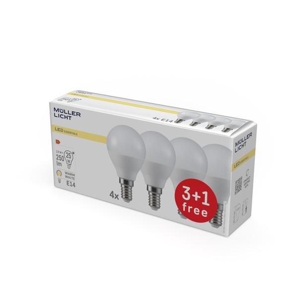 Mller-Licht Mller-Licht LED Tropfenform E14, 3W ersetzt 25 W, wei?