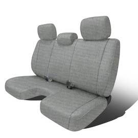 ESMING Front Bench Seat Covers for Toyota Tacoma seat Covers 2005 2006 2007 2008 2009 2010 2011 2012 2013 2014 Heavy Duty Knitted Fabric with Airmesh Breathable Protector Accessories - Gray