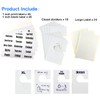 TraGoods 16 Pack White Clothing Rack Size Dividers Plus 60