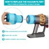 TOPALL Vacuum Filter for Dyson V15,HEPA Filter Replacement,Vacuum Accessories,Compatible with