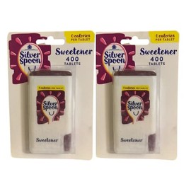Silver Spoon Sweetness & Light Sweetener Tablet (400 per Pack) - Pack of 2