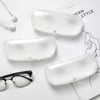 ZARSIO 3 Pieces Hard Shell Glasses Cases Plastic Frosted Translucent