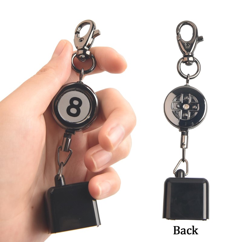 LAKE OF FIRE Billiard Chalk Holder，Pool Chalk Holder with Retractable